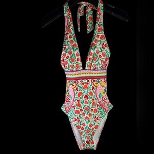 Boden Multicolor Floral Swimsuit